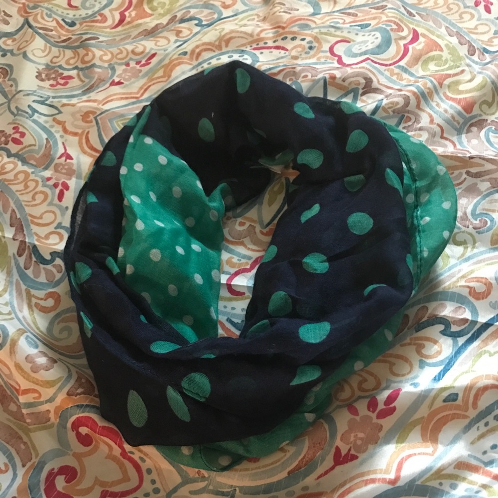 Blue and Teal Infinity Scarf